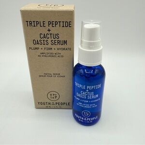 Youth To The People Triple Peptide + Cactus Oasis Serum 1oz | Hydrate + Firm